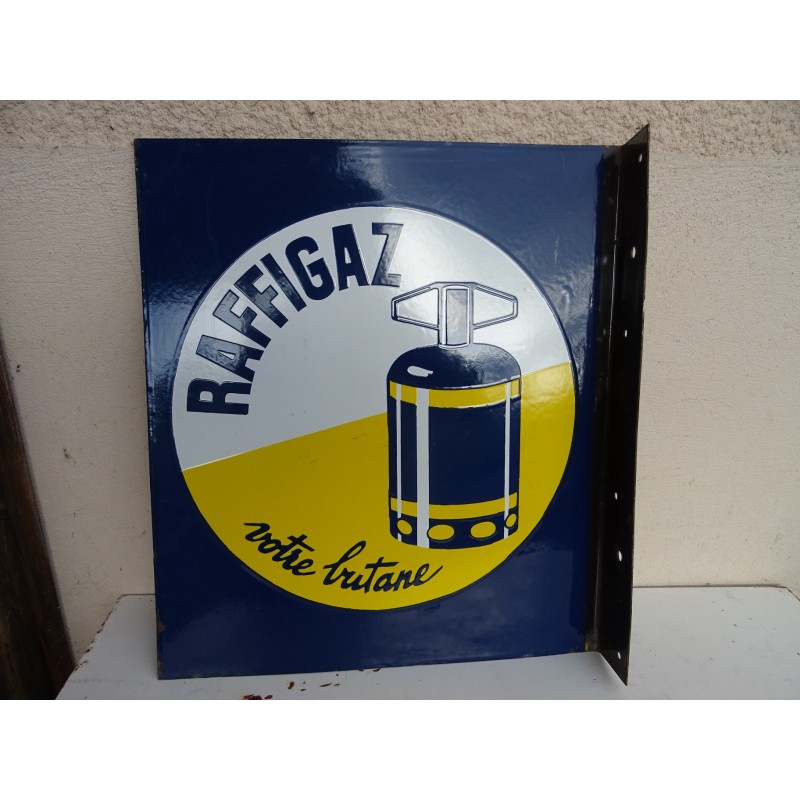 PLAQUE EMAILLEE RAFFIGAZ DOUBLE FACE 50CM X44CM Tigrebock