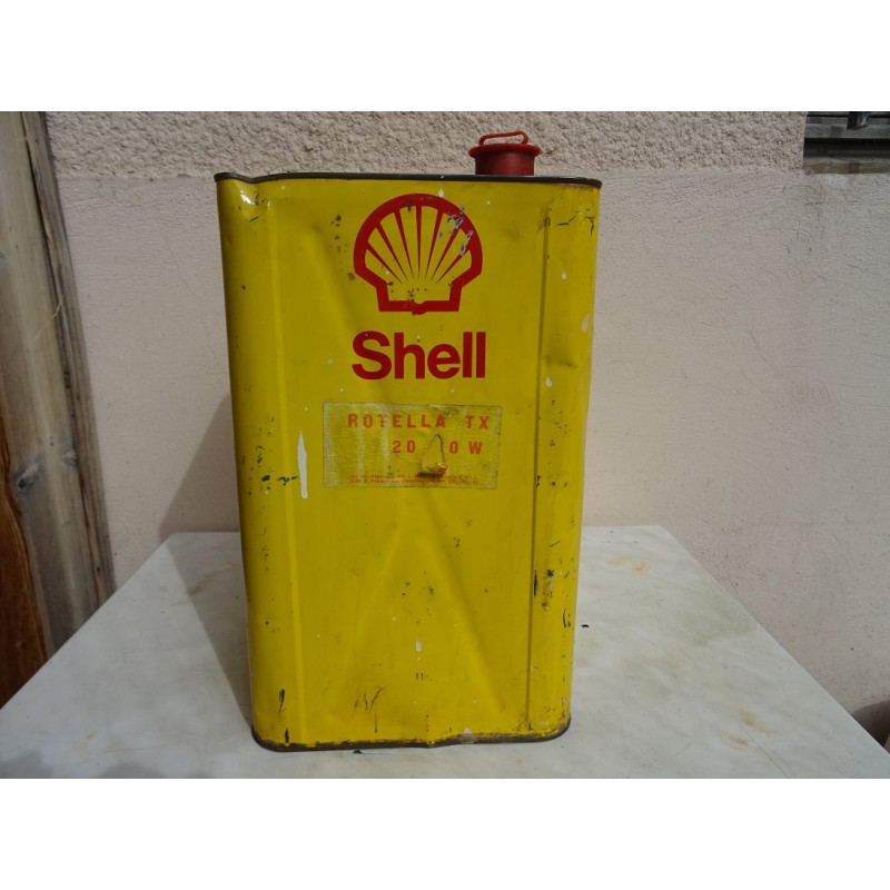 BIDON HUILE SHELL 20 LITRES 23.50CM X23.50CM X 39CM - Tigrebock