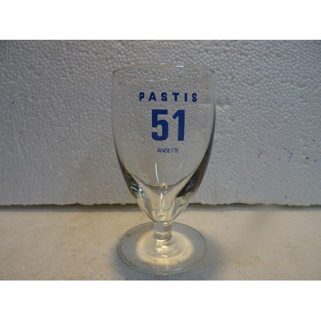 1 VERRE PASTIS 51 ANISETTE  HT 11.60CM