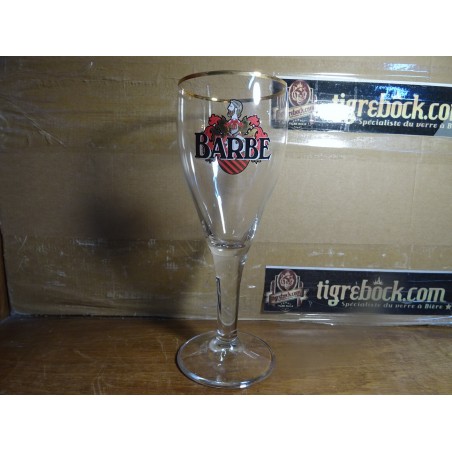 6 VERRES BARBE 33CL HT 22.20CM