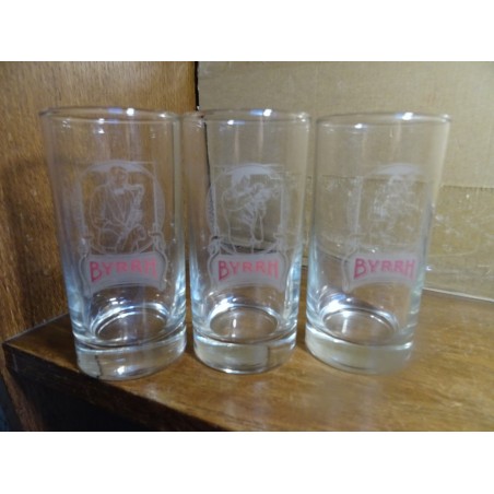 3 VERRES BYRRH 20CL HT 12.20CM