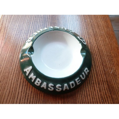 CENDRIER  CUSENIER  AMBASSADEUR  DIAMETRE 14CM