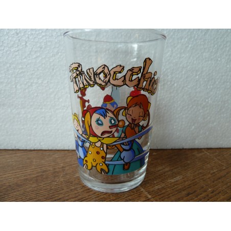 1 VERRE  PINOCCHIO LE CIRQUE  ANNEE 1991 HT 10CM