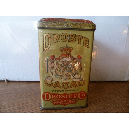 BOITE CACAO DROSTE 500GR  8.80CM X8.80CM HT 14.60CM