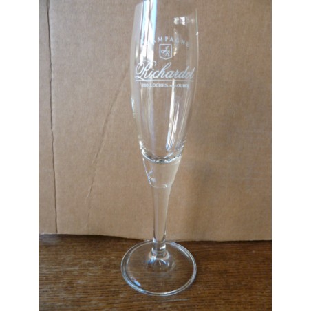 4 FLUTES CHAMPAGNE RICHARDOT  10CL HT 19.80CM