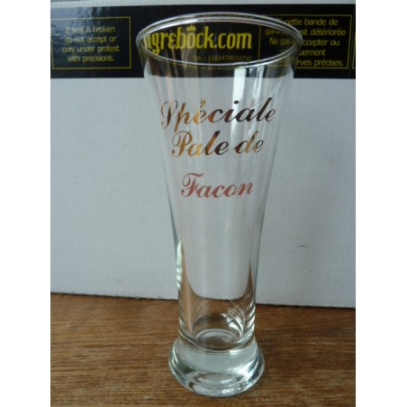 1 VERRE SPECIALE PALE  DE FACON 25CL  HT 18CM