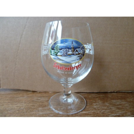 1 VERRE SCHUTZENBERGER  BIERE DE NOEL 25CL HT 13.70CM