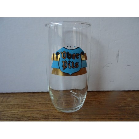 1 VERRE OBER PILS  25CL HT.12CM VERRE BARIL