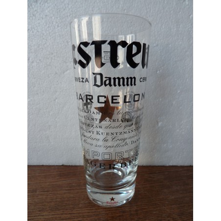 1 VERRE ESTRELLA DAMM 50CL HT.19.40CM