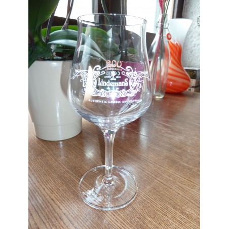 1 VERRE LINDEMANS 25CL COLLECTOR 200 ANNIVERSAIRE  HT B20.50CM