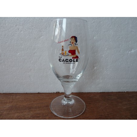 1 VERRE LA CAGOLE DE MARSEILLE 25CL HT 17.70CM