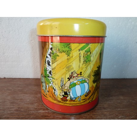 BOITE ASTERIX  DIAMETRE 10CM HT 12CM