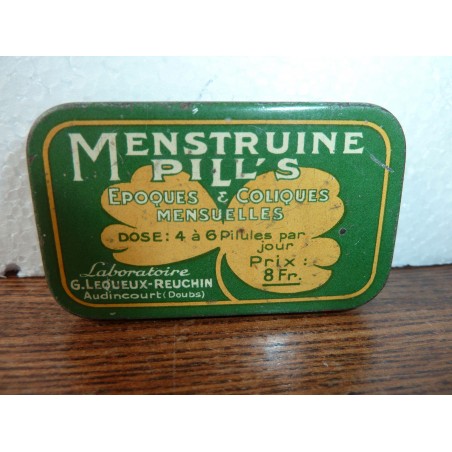 BOITE  MENSTRUINE  AUDINCOURT  (DOUBS) 6.70CM X4CM X1.70CM