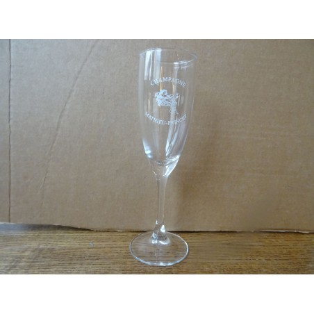 6 FLUTES  CHAMPAGNE  MATHIEU-PRINCET 10CL HT 17.30CM