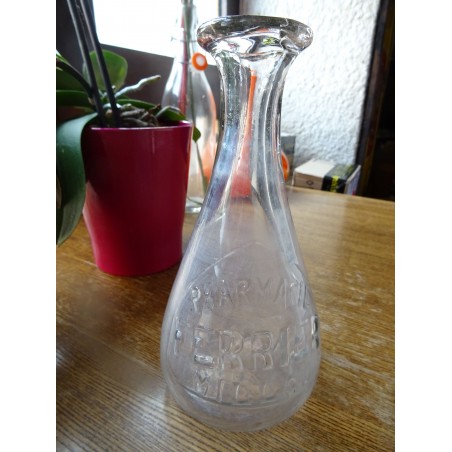 CARAFE PHARMACIE  FERRIER MILLAU HT 21CM