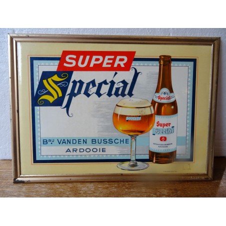 GLASSOID  BRASSERIE  VANDEN BUSSCHE SUPER SPECIAL 34.70CM X24.70CM