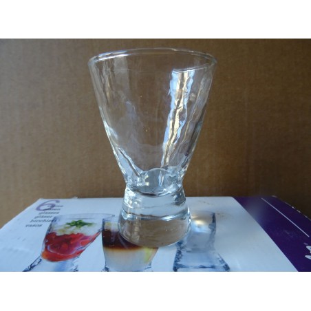 6 VERRES 5CL HT 8.10CM