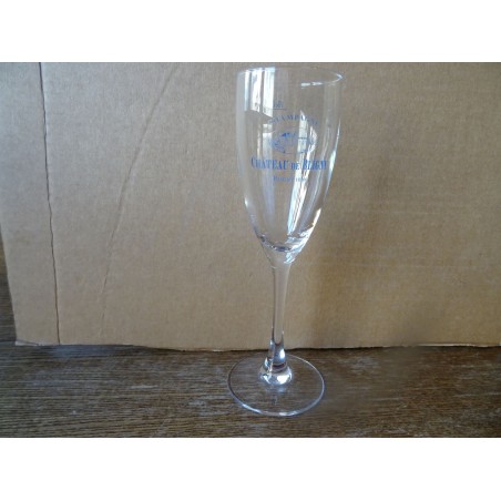 6 FLUTES CHAMPAGNE  CHATEAU DE BLIGNY 10CL  HT 18.40CM