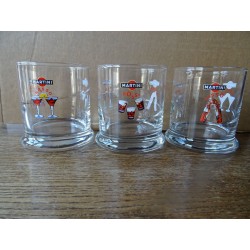 3 VERRES MARTINI COLLECTOR...