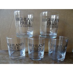 5 VERRES HIGHLAND PRIDE...