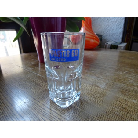 6 VERRES  PASTIS 69 ANISETTE  HT 10.60CM