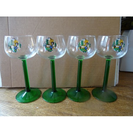 4 VERRES A VIN BLANC 12CLHT 16.50CM