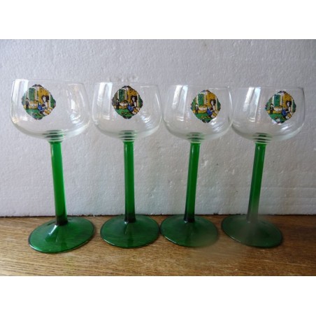 4 VERRES VIN BLANC 12CL HT 16.50CM