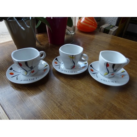 3 TASSES CHOCOLAT FOLLIET  22CL