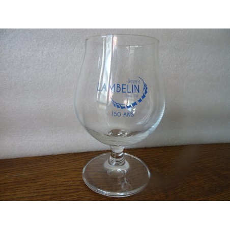 1 VERRE BRASSERIE  LAMBELIN 150ANS 25CL HT 14CM