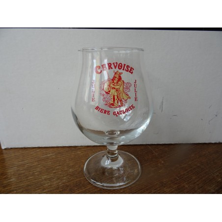 6 VERRES CERVOISE  BIERE GAULOISE 33CL HT 15.20CM