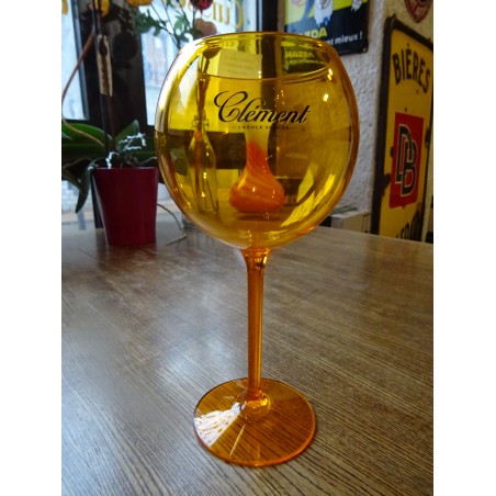 6 VERRES RHUM CLEMENT 50CL HT 22CM