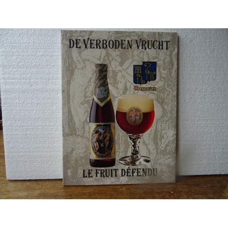 CARTON HOEGAARDEN LE FRUIT DEFENDU  40CM X30CM