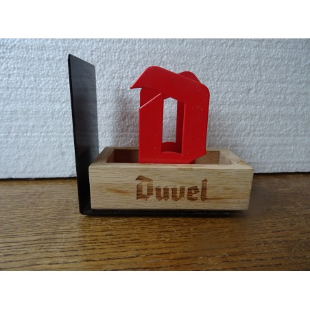 PORTE SOUS BOCK  DUVEL  12.50CM X6CM HT 11CM