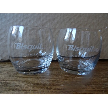 2 VERRES COGNAC BISCUIT 25CL HT 8.50CM