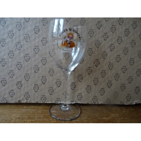 1 VERRE CAVES SAINT PIERRE  15/20CL HT 19CM