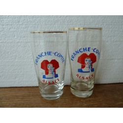 2 VERRES  FRANCHE -COMTE...