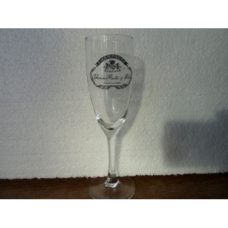 6 FLUTES CHAMPAGNE  THOMAS HATTE &FILS 10CL HT 17CM