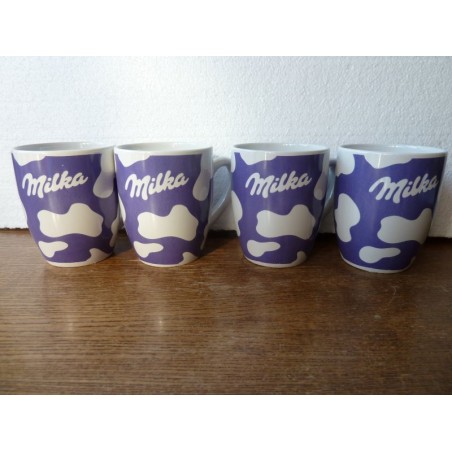 4 TASSES MILKA  30/35CL HT 10CM