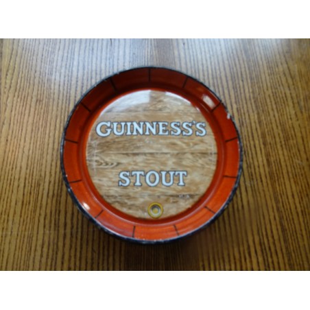 PETIT FOND DE TONNEAU EN CERAMIQUE  GUINNESS  STOUT DIAMETRE 12CM