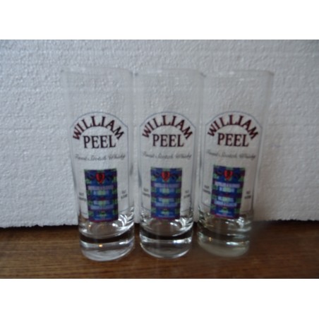 3 VERRES WILLIAM PEEL   HT 15.20CM