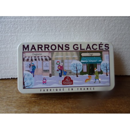 BOITE MARRONS  GLACES 23CM X12CM X4.70CM