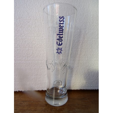 4 VERRES  EDELWEISS 50CL HT 24CM