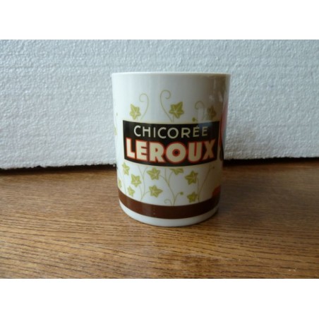 2 MUGS CHICOREE LEROUX  HT 9.50CM