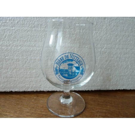 1 VERRE  BIERE DE VITTEAUX 33CL HT 15.30CM