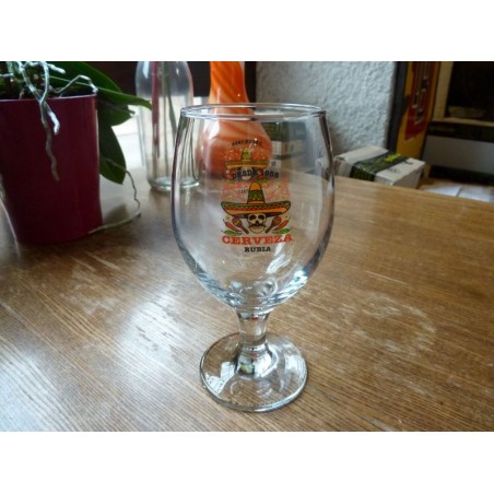 1 VERRE CERVEZA RUBIA 33CL HT 16CM