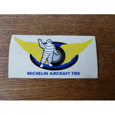 MICHELIN  AICRAFT TIRE  AUTOCOLLANT  12CM X6CM