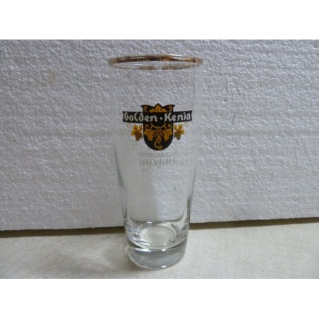 1 VERRE  GOLDEN-KENIA  BRASSERIE HUYGHE 25CL HT 14.60CM