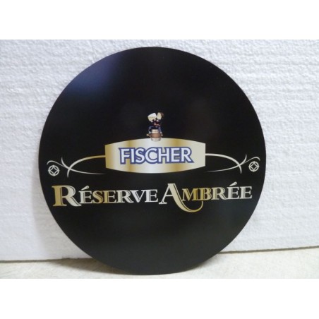 TAPIS DE SOURIS FISCHER  RESERVE AMBREE DIAMETRE 18CM