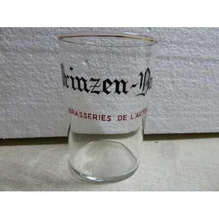 1 VERRE PRINZEN- BRAU 25CL HT 10CM   BRASSERIE DE L'ARTOIS