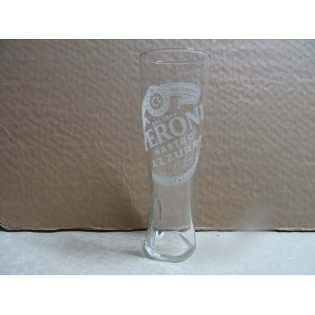 6 VERRES PERONI 50CL HT 23CM  NOUVEAU MODELE